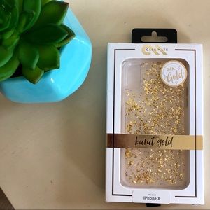 ✨ NWT, iPhoneX Karat Gold Casemate ✨